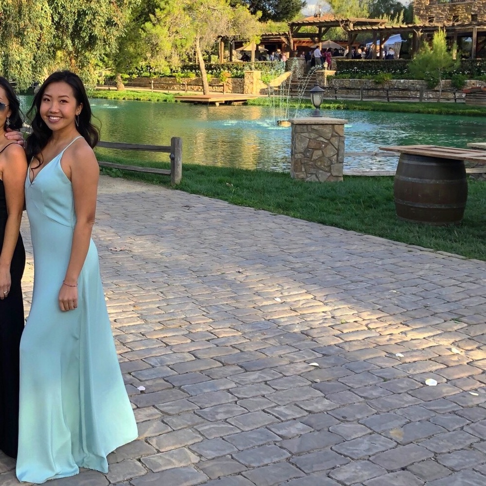 Light blue/teal long dress